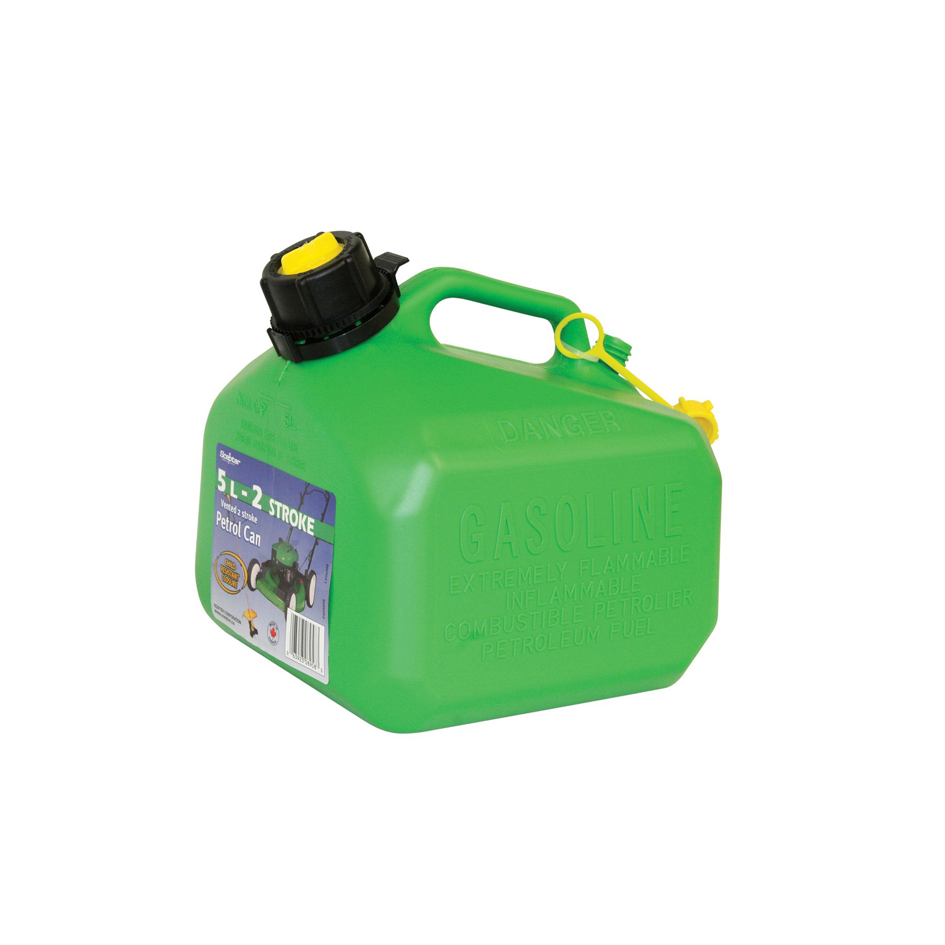5L Plastic Fuel Can 2 Stroke B.W. Machinery