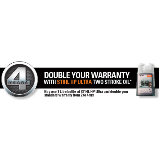 Stihl Double Your Warranty Sign