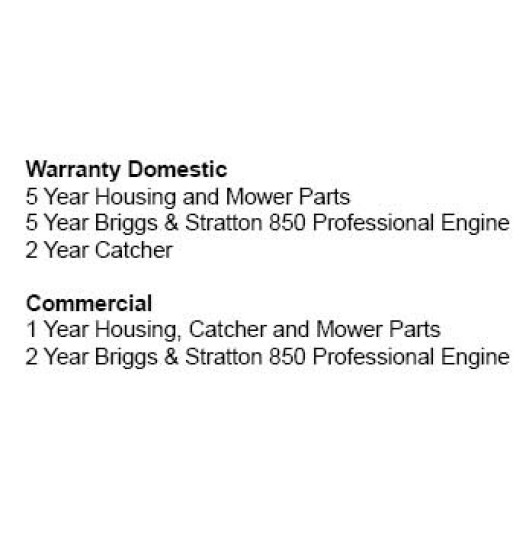 Masport Mower Warranty