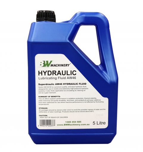 BWM Hydraulic Lubricating Fluid AW46 - 5L | B.W. Machinery