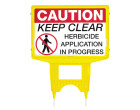 Ga Warning Sign Caution Keep Clear Herbicide Application In Progress