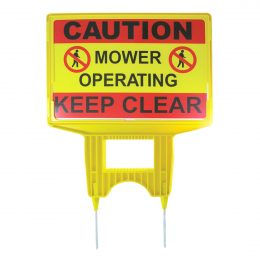 Ga Warning Sign Caution Mower Operating Keep Clear 1
