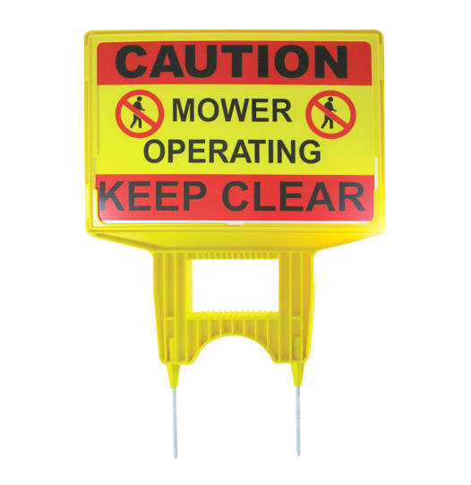 Ga Warning Sign Caution Mower Operating Keep Clear 1