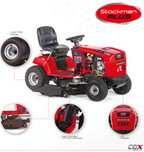 COX Stockman PLUS CTH17B32 Ride On Mower | B.W. Machinery