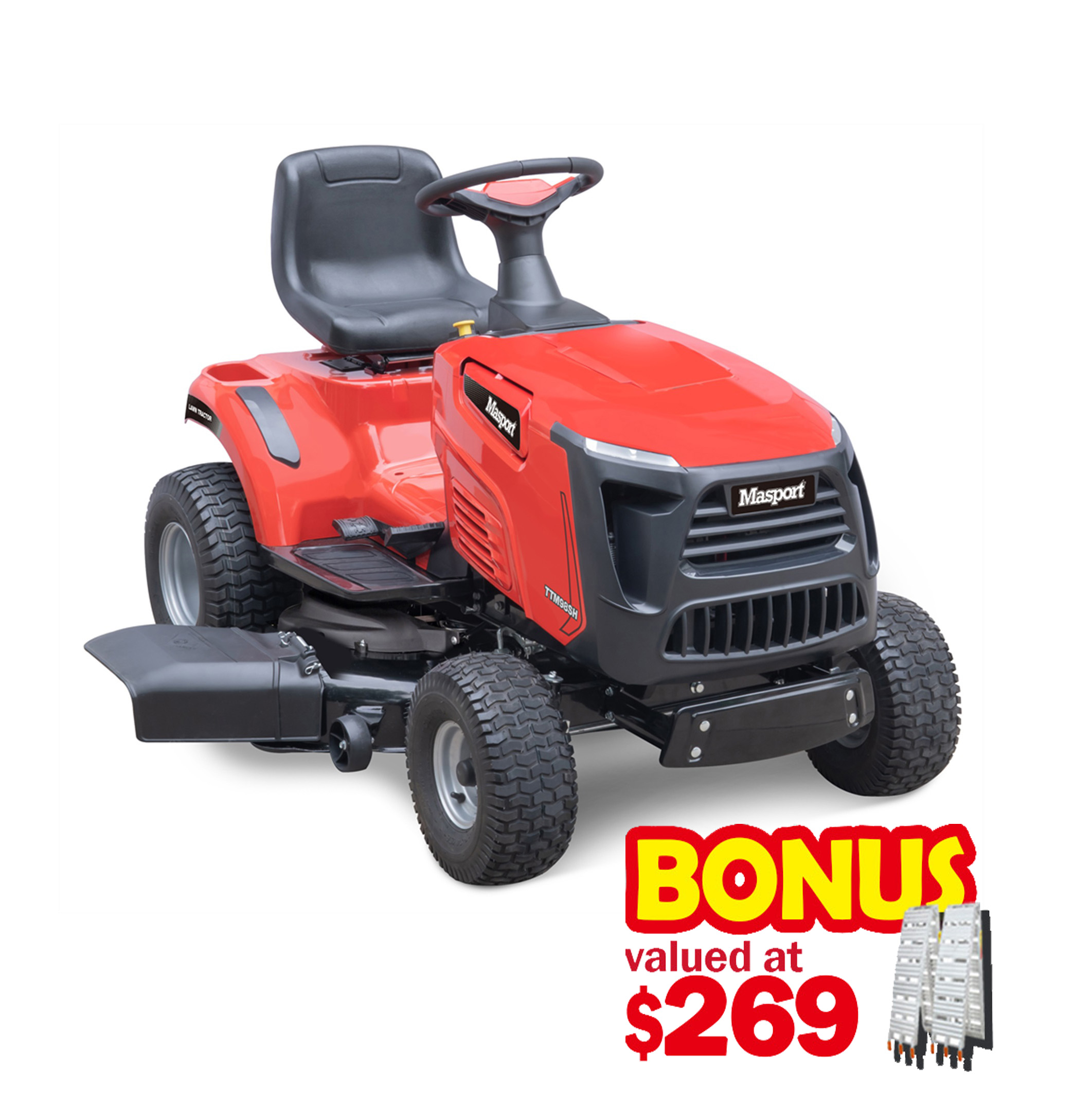 Masport a4200 side best sale discharge ride on mower